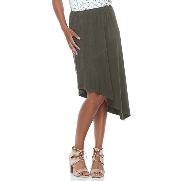 Women's Apt. 9® Asymmetrical Mix-Print Skirt