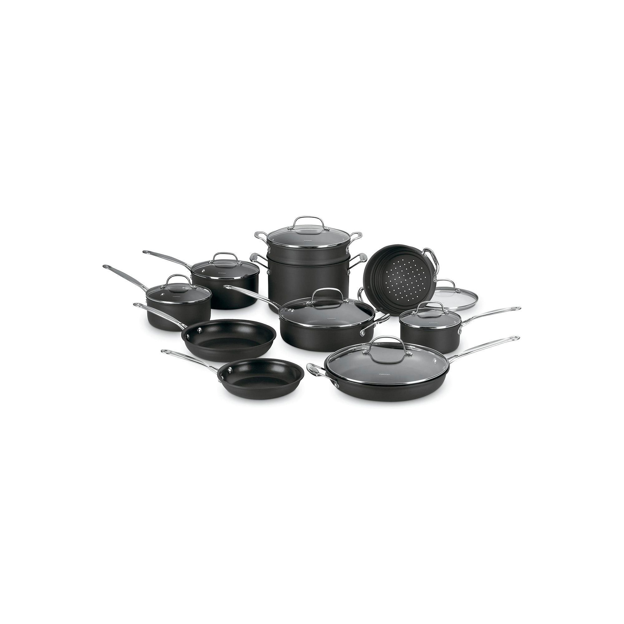 Cuisinart® Chefs Classic™ 17-Pc. Nonstick Hard-Anodized Cookware Set, G