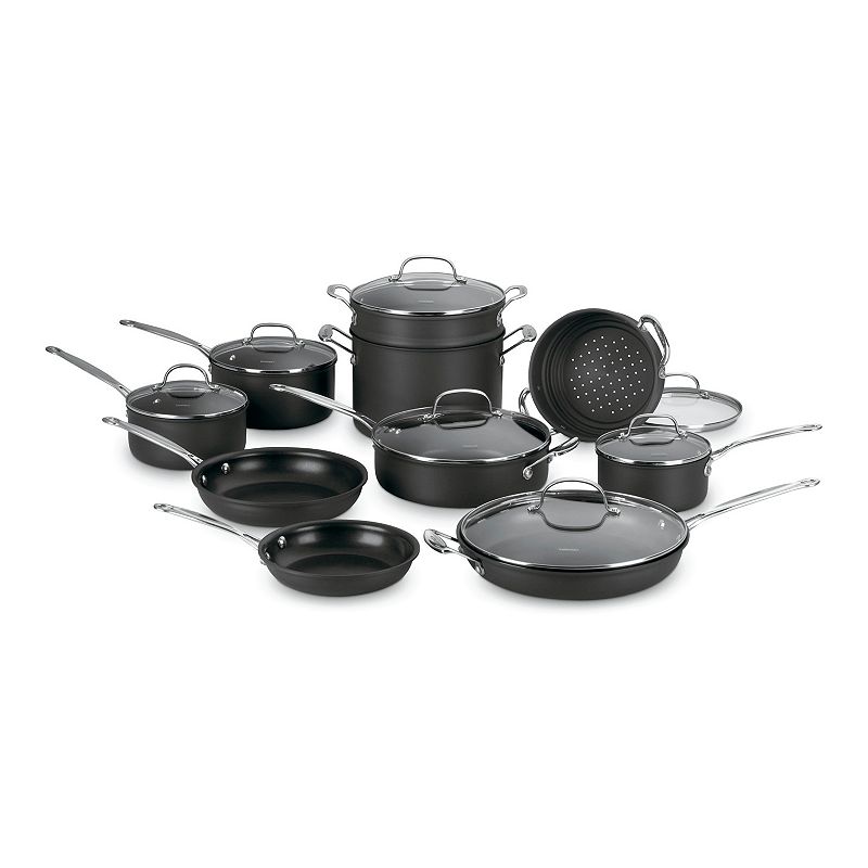 Cuisinart - Chef's Classic 17-Piece Cookware Set - Black