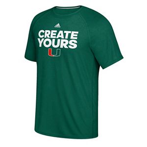 Men's adidas Miami Hurricanes March Madness Create Yours Tee