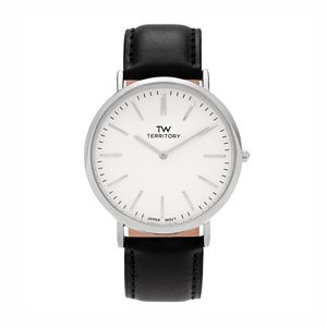 Territory Men's Leather Watch - KH-TW-29931-WHT-BK