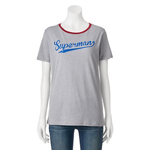 Juniors' DC Comics Superman Contrast Graphic Tee