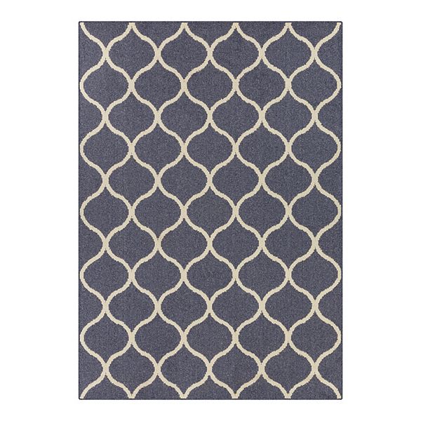Maples Daphne Area and Washable Throw Rug Indigo (20X34) BrickSeek