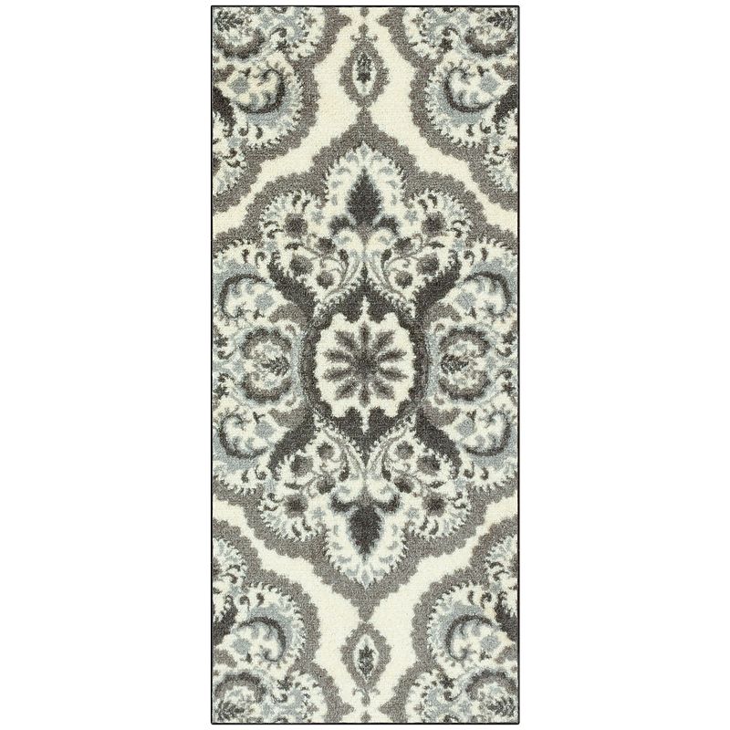 Maples Clara Area and Washable Throw Rug, Gray