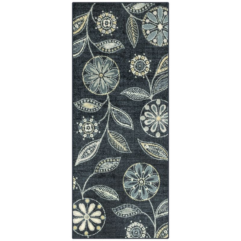 Mainstays Traditional Minerva Blue Multi Floral Indoor Area Rug  3 4 x5