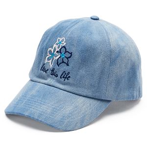 Women's love this life Hibiscus Trio Baseball Cap
