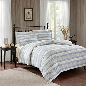 Woolrich 3-piece Nordic Snowflake Flannel Comforter Set