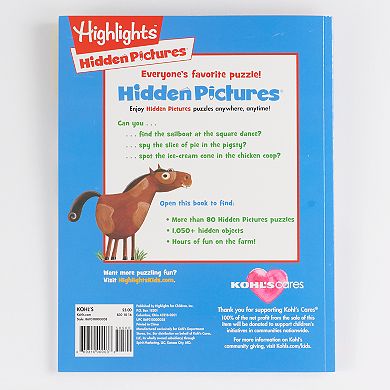 Kohl's Cares® Farm Puzzles Hidden Pictures Book by Highlights 