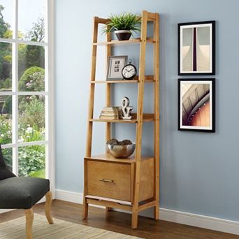 Crosley Landon Small Ladder Bookshelf