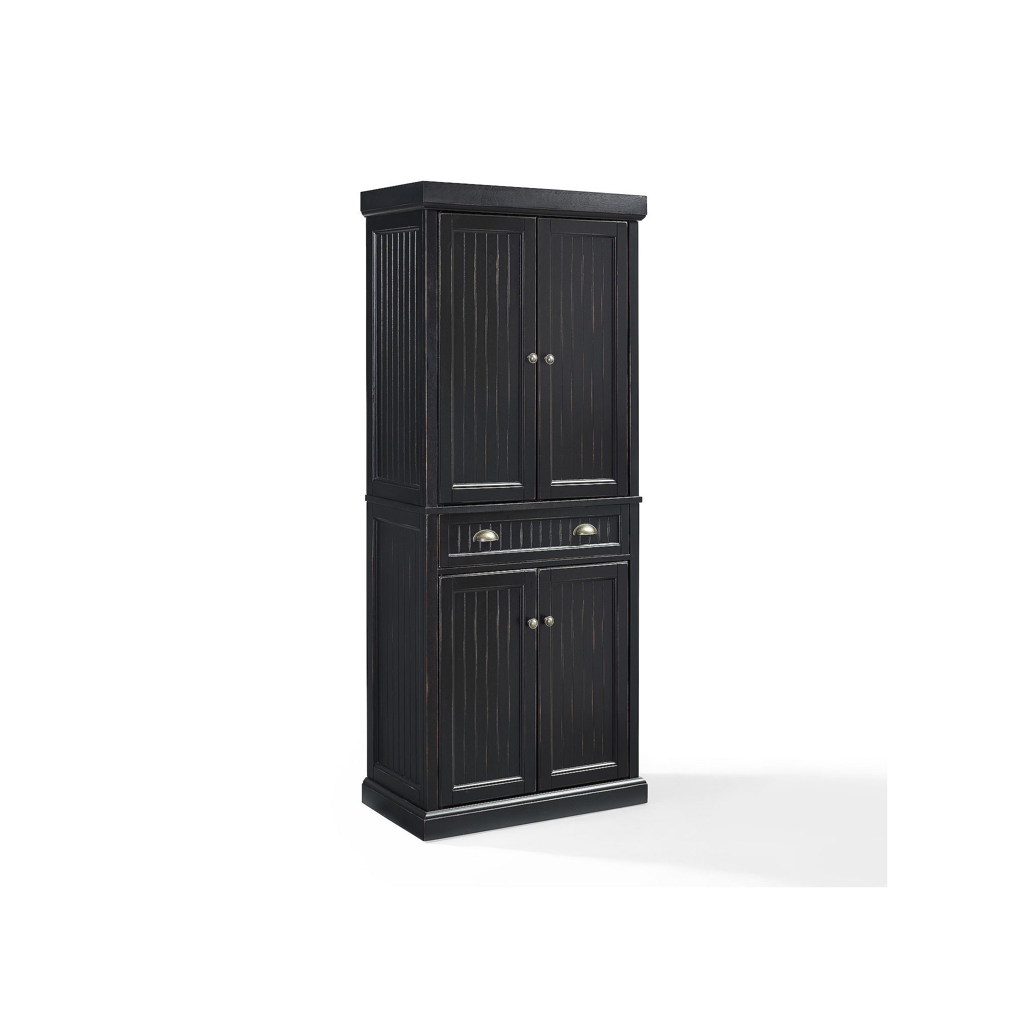 Crosley Seaside Pantry Storage Cabinet, Black