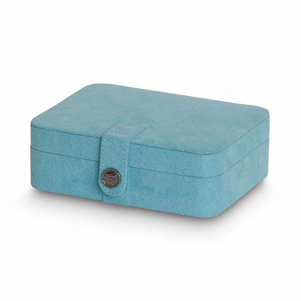 Arya Plush Fabric Jewelry Box - Aqua