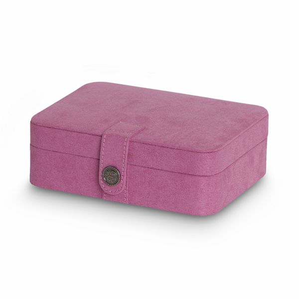 Arya Plush Fabric Jewelry Box - Pink