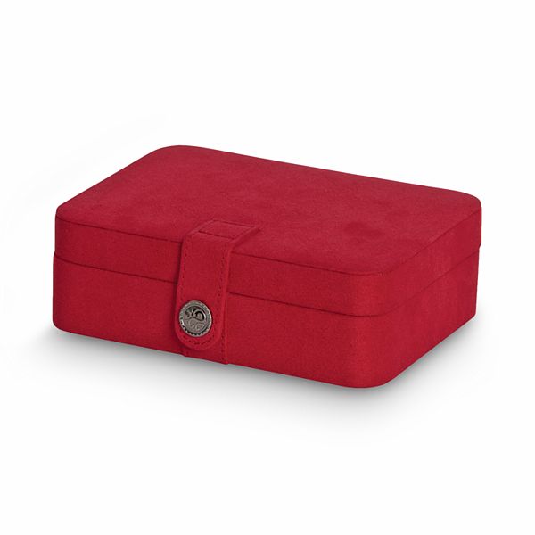 Arya Plush Fabric Jewelry Box - Red