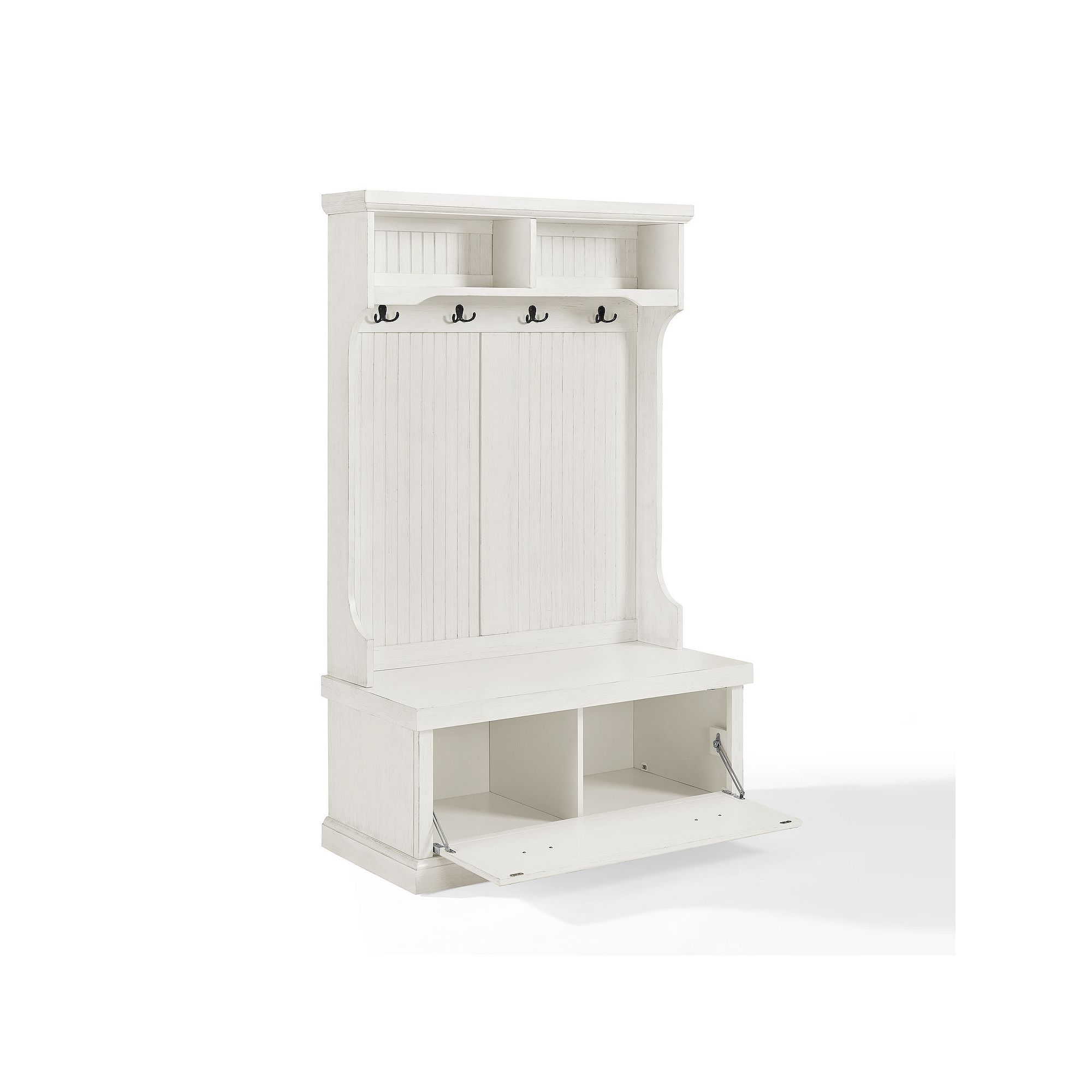 Crosley Seaside Hall Tree Storage Bench, White