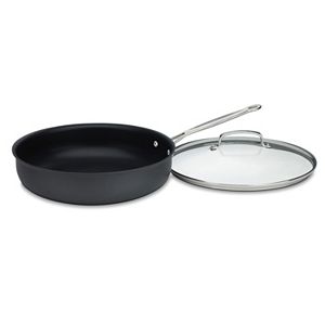 Cuisinart Chef's Classic Nonstick Hard-Anodized Stainless Steel 12-in. Deep Fry Skillet