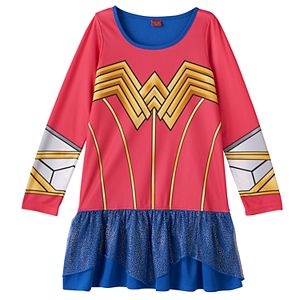Girls 4-10 DC Comics Wonder Woman Uniform Dorm Nightgown