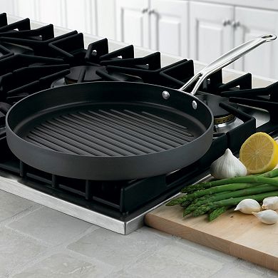 Cuisinart Chef's Classic Nonstick Hard-Anodized Stainless Steel 12-in. Round Grill Pan