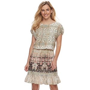 Women's SONOMA Goods for Life™ Printed Fit & Flare Dress