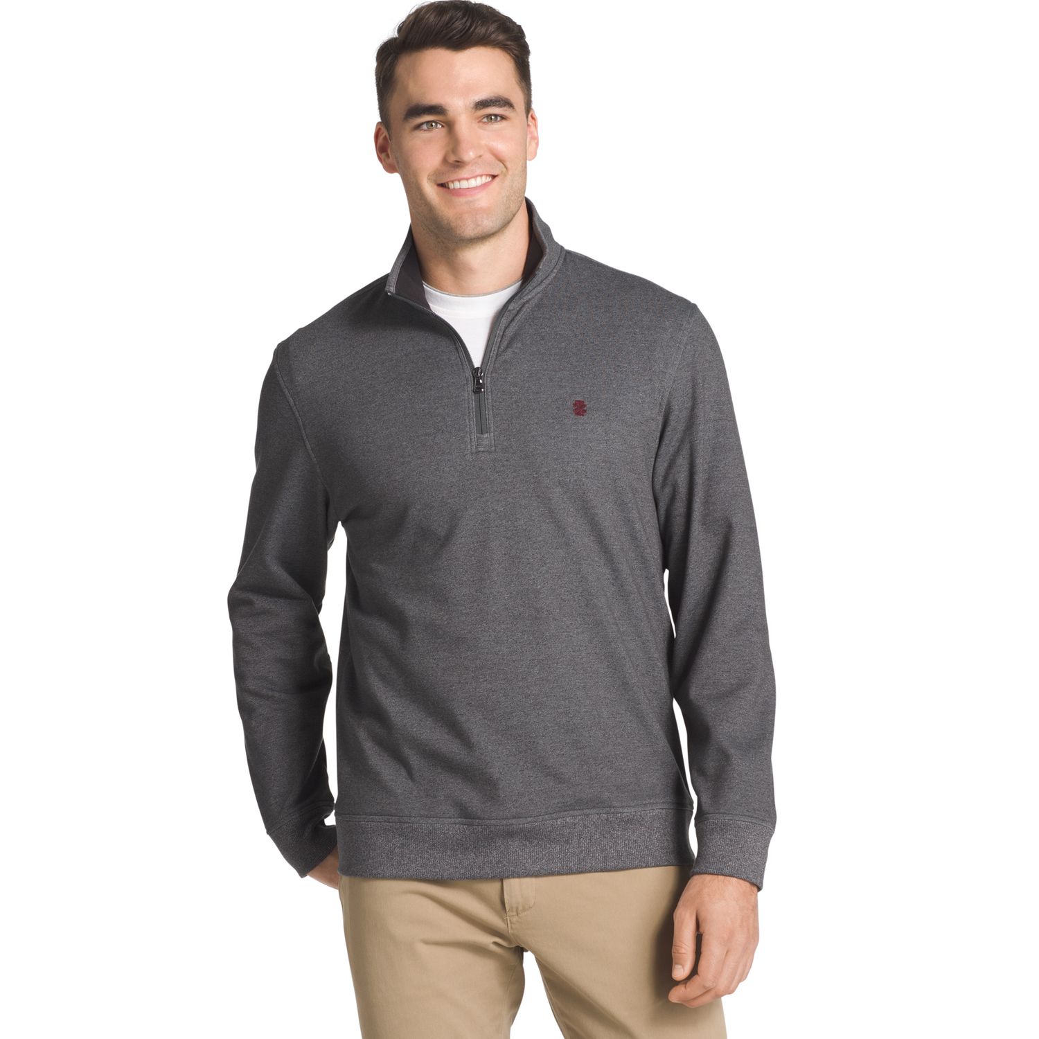 izod men's quarter zip sweater