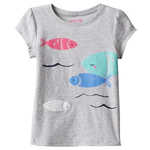 Toddler Girl Jumping Beans庐 Fish Graphic Tee