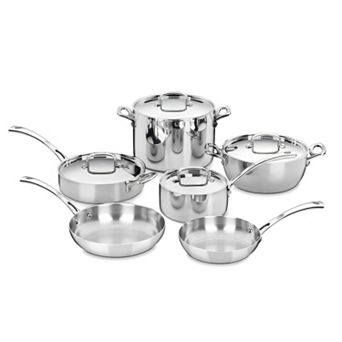 Cuisinart® 10 pc French Classic Tri-Ply Stainless Steel Cookware Set