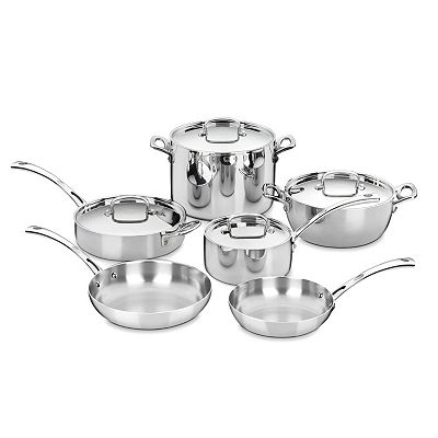 Cuisinart® French Classic Tri-Ply Stainless Steel Cookware Set