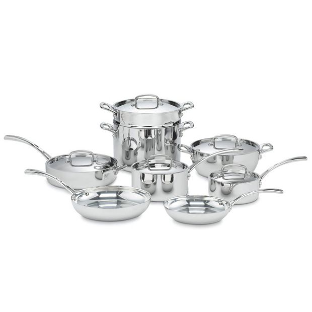 Cuisinart 8 Piece Stainless Steel Cookware Set Induction Ready