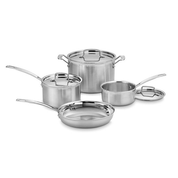 Cuisinart MultiClad Pro Triple Ply Stainless Cookware 3 Quart Saucepan –  Barefoot Baking Supply Co