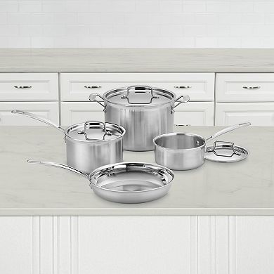Cuisinart 7-pc. MultiClad Pro Triple Ply Stainless Steel Cookware Set