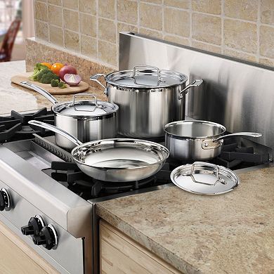 Cuisinart 7-pc. MultiClad Pro Triple Ply Stainless Steel Cookware Set