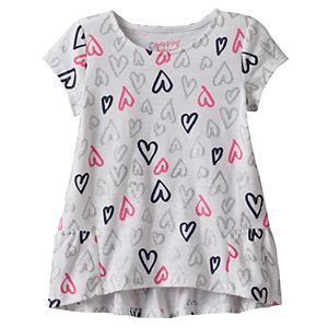 Toddler Girl Jumping Beans® Print High-Low Hem Tee