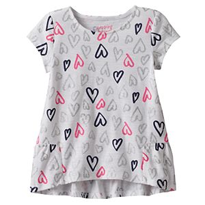 Toddler Girl Jumping Beans庐 Print High-Low Hem Tee