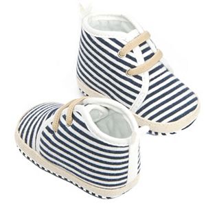Baby Girl OshKosh B'gosh® Striped Crib Shoes