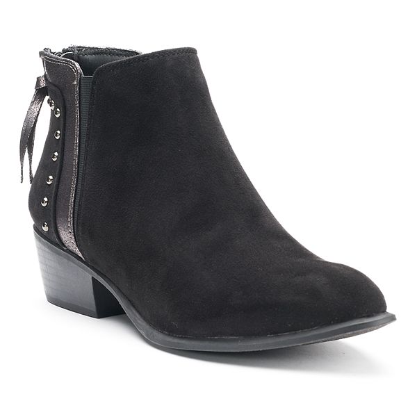 Black booties hot sale kohls