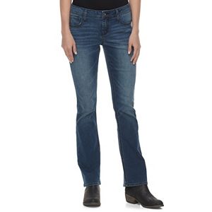 Juniors' Hydraulic Emma Faded Micro Bootcut Jeans