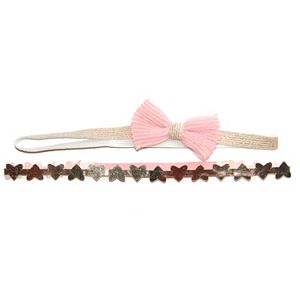 Toddler Girl OshKosh B'gosh® 2-pk. Metallic Bow & Heart Head Wraps