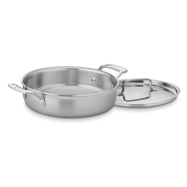 Cuisinart Multiclad Pro Triple Ply Stainless Cookware 16 Roasting Pan With  Rack Silver - Office Depot
