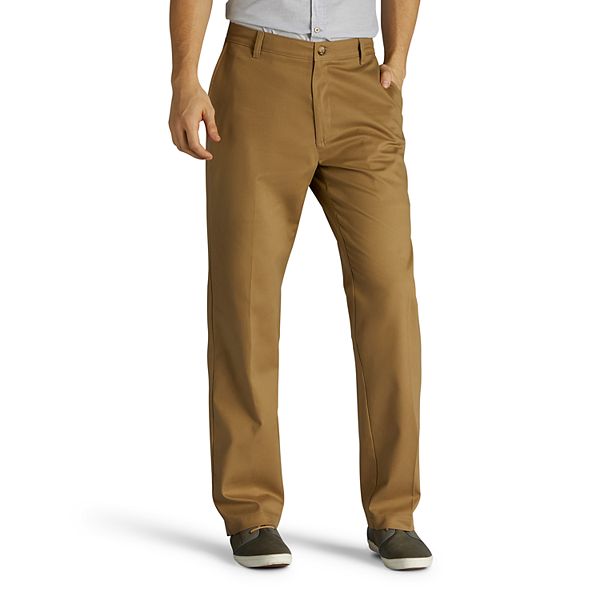 LEE Mens Big & Tall Total Freedom Relaxed Classic-Fit Flat Front Pant 