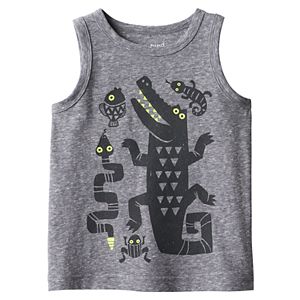 Baby Boy Jumping Beans® Reptile & Amphibian Graphic Snow Nep Tank Top