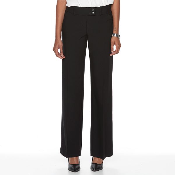 Petite Apt. 9® Modern Fit Wide-Leg Dress Pants