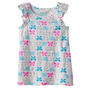 Toddler Girl Jumping Beans庐 Foiled Butterfly Tank Top