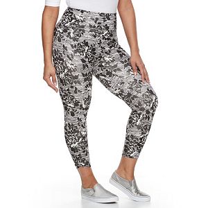 Plus Size French Laundry Floral Capri Leggings