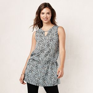 Women's' LC Lauren Conrad Printed Keyhole Tunic