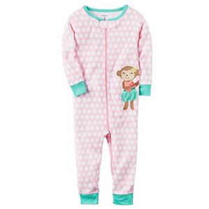 Baby Girl Carter's Print One-Piece Pajamas