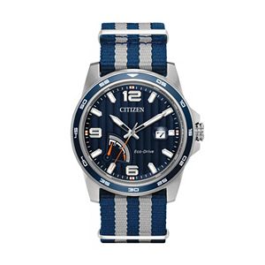 Citizen Eco-Drive Men's PRT Striped Watch - AW7038-04L