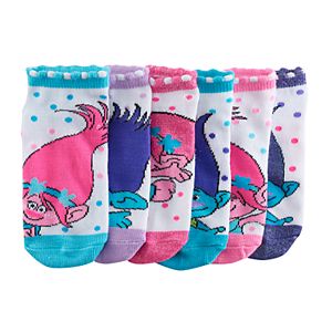 Girls 4-16 DreamWorks Trolls Poppy & Branch 6-pk. No-Show Socks