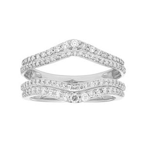 14k Gold 5/8 Carat T.W. Diamond V Enhancer Wedding Ring