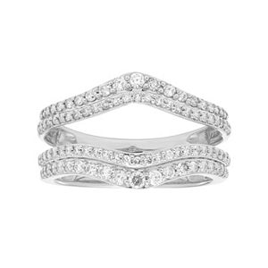 14k Gold 5/8 Carat T.W. Diamond V Enhancer Wedding Ring