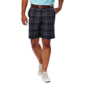 Men's Haggar® Cool 18® Flat-Front Plaid Shorts