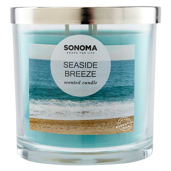 Sonoma Goods For Life® Seaside Breeze 14-oz. 3-Wick Candle Jar